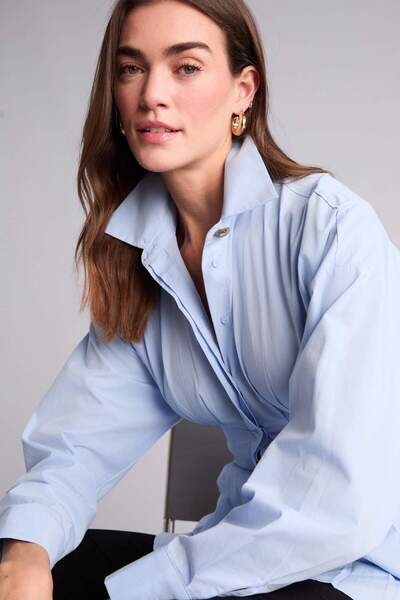 DeFacto Fitted Poplin Shirt G8610Ax26Sp