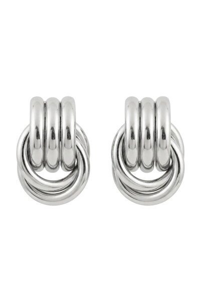 LİANG DİAN XİU Modern Hoop Earrings Tarnish Resistant Stainless Steel Silver ...