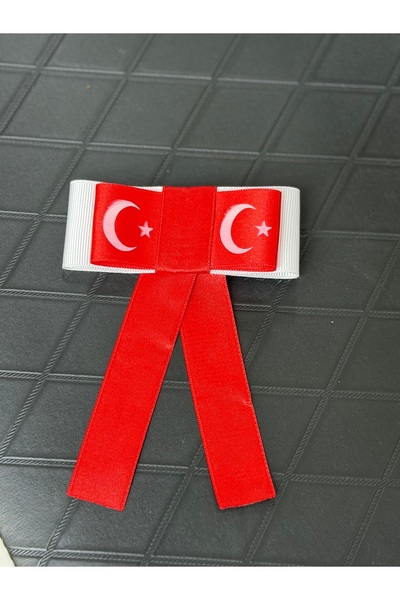 artistik bijuteri Red and White Flag Holiday Buckle