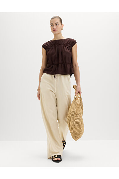 Marks & Spencer Keten Karışımlı Pantolon
