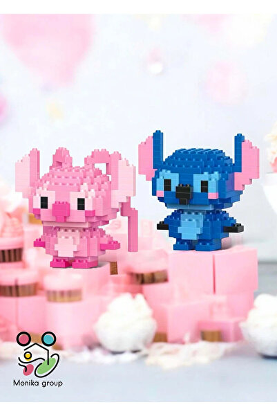 DEK Stitch ve Angel 3D Yapboz Seti.
