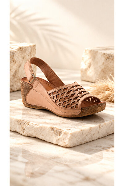 İNZE AYAKKABI صندل من الجلد الطبيعي اسم الموديل: أمارا