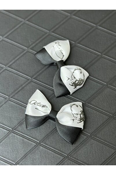 artistik bijuteri Black and White Ataturk Double Buckle