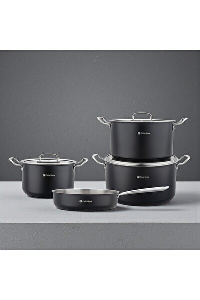 parlahome طقم أواني طهي 7 قطع من سلسلة ماكسيت M-220، مصنوع من الفولاذ المقاوم...