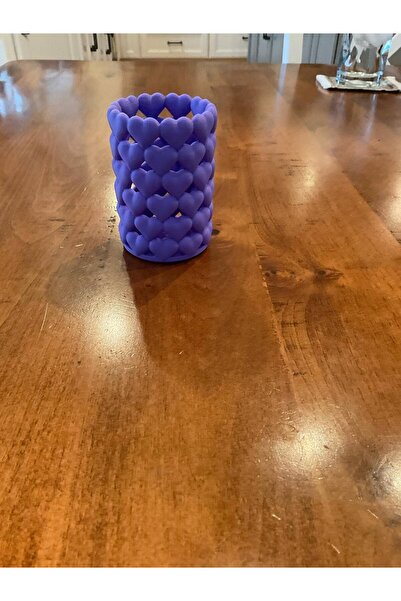 DU&ER حامل أقلام بتصميم على شكل قلب - حامل أقلام ومستلزمات مكتبية مزخرف