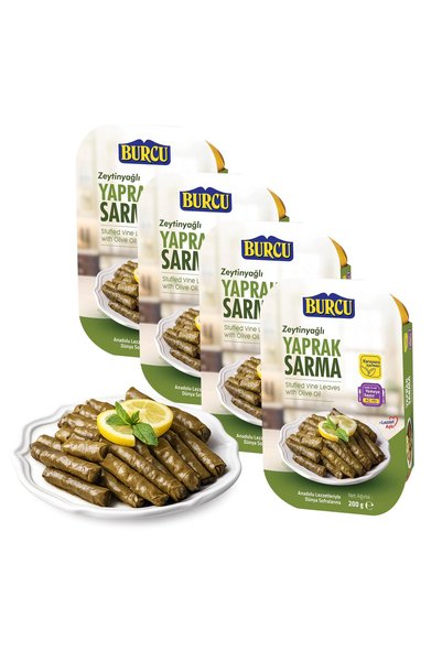 BURCU Yaprak Sarma Zeytinyağlı 200 gr x 4 Adet