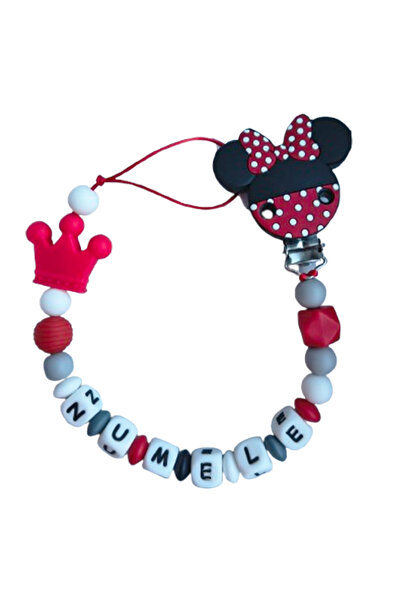 OEM Lantisor pentru suzeta, personalizat cu numele bebelusului, Minnie