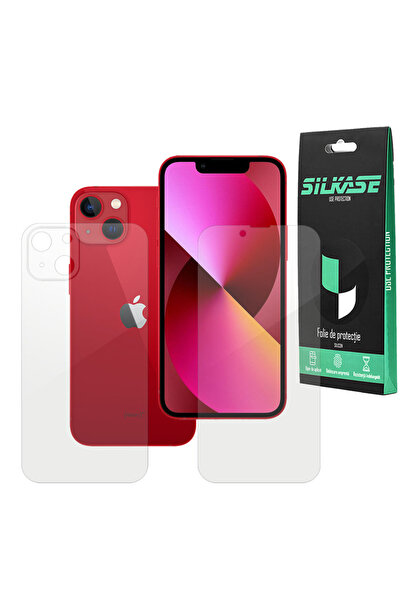 SILKASE Set 2 folii pentru Apple iPhone 13 Mini, protectie telefon, silicon