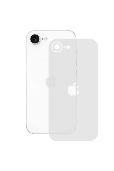 SILKASE Matte back film for iPhone 16e, back protection, silicone