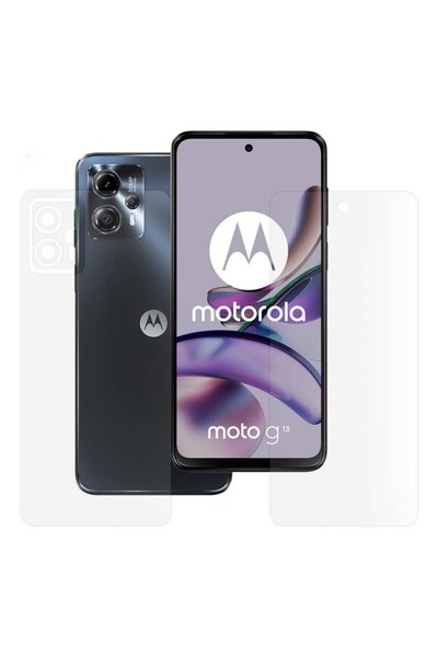 SILKASE Set of 2 matte foils for Motorola Moto g13, phone protection, silicone