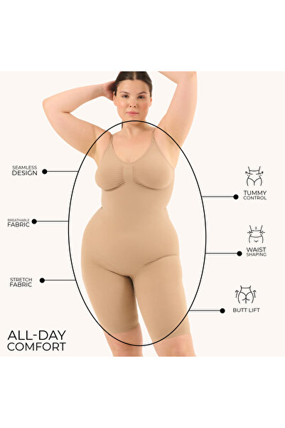 VIGORV Seamless Long-Legged Bodysuit Corset Waist Tightener
