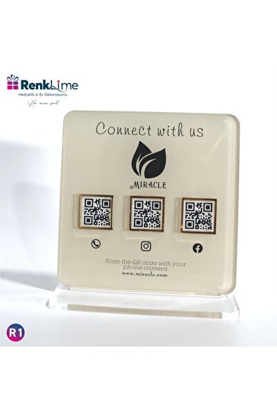 Asa Store Pleksi Masa Üstü QR Menü