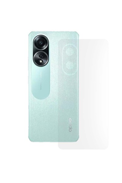 SILKASE Matte back film for Oppo A58, back protection, silicone