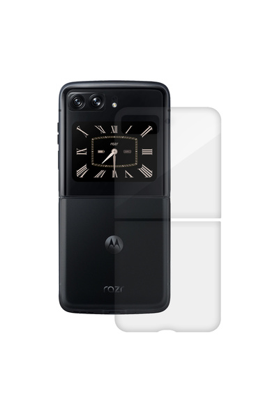 SILKASE Заден калъф за Motorola Moto Razr 2022, защита за гърба, силиконов