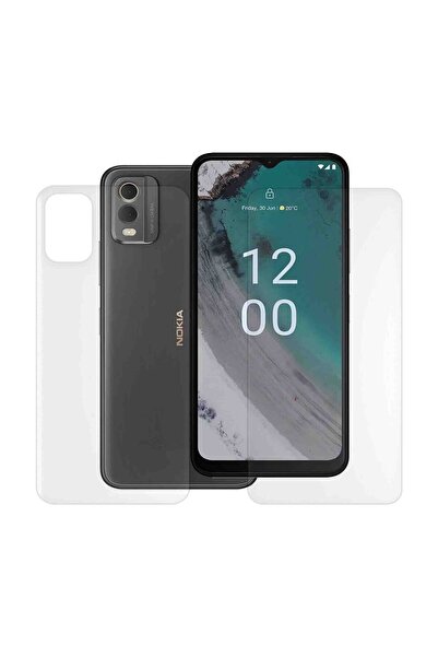 SILKASE Set of 2 matte foils for Nokia C32, phone protection, silicone