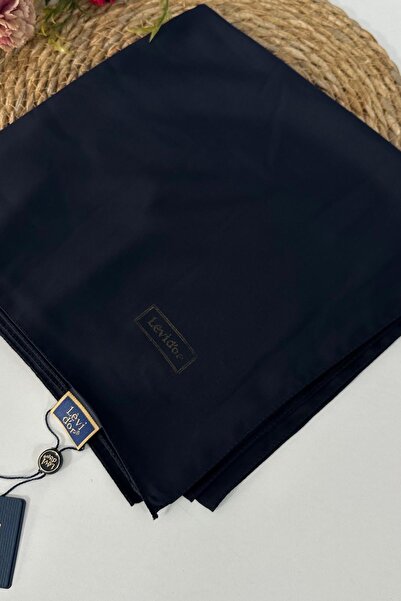 İLKYAZ 110X110 Levidor Medine Silk Scarf Navy Blue
