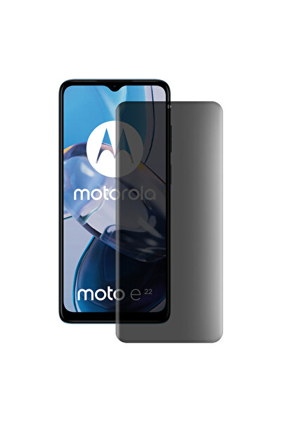 SILKASE Folie privacy mata pentru Motorola Moto E22, protectie ecran, silicon