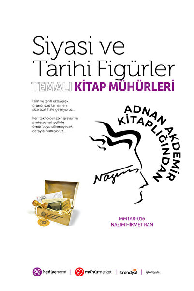HEDİYENOMİ MühürMarket > ختم كتاب ناظيم هيكتم ران - إكسليبريسيس - ختم الكتاب ...