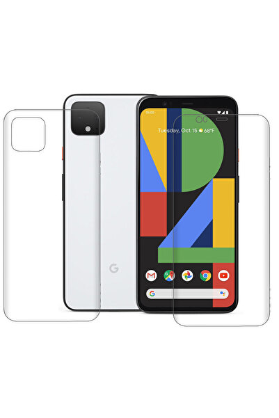 SILKASE Set of 2 foils for Google Pixel 4, phone protection, silicone