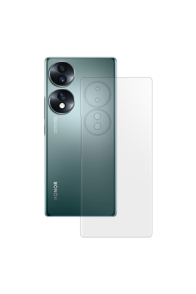 SILKASE Ματ μεμβράνη πλάτης για Honor 70, προστασία πλάτης, σιλικόνη
