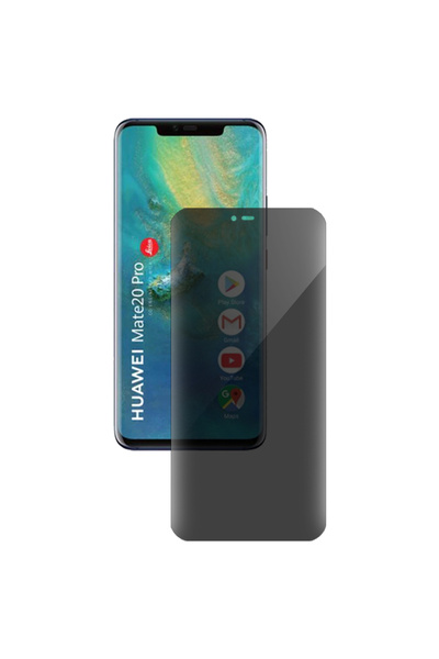 SILKASE Folie privacy pentru Huawei Mate 20 Pro, protectie ecran, silicon