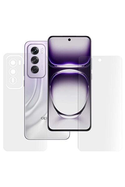 SILKASE Set of 2 matte foils for Oppo Reno 12 Pro, phone protection, silicone