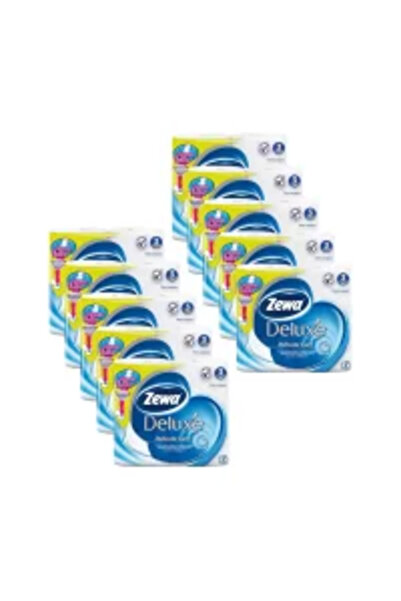 Zewa Pack - 10 x Deluxe Delicate Care Toilet Paper 3 Layers 4 Rolls