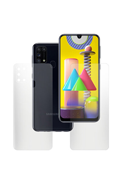 SILKASE Set of 2 matte foils for Samsung M31S, phone protection, silicone