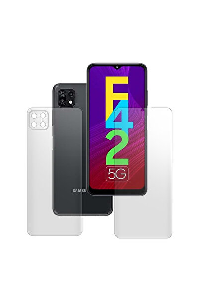 SILKASE Set of 2 matte foils for Samsung Galaxy F42 5G, phone protection, sil...