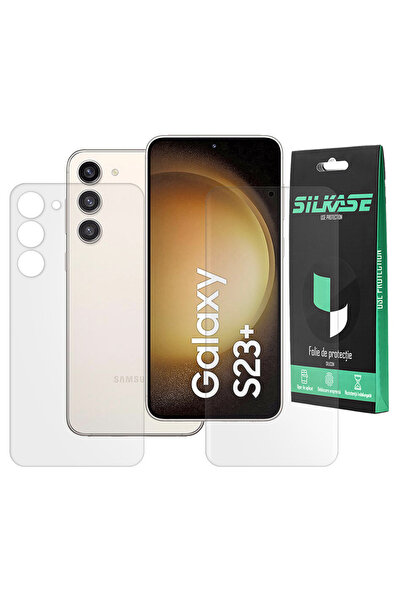 SILKASE Set 2 folii mate pentru Samsung Galaxy S23 Plus, protectie telefon, silicon