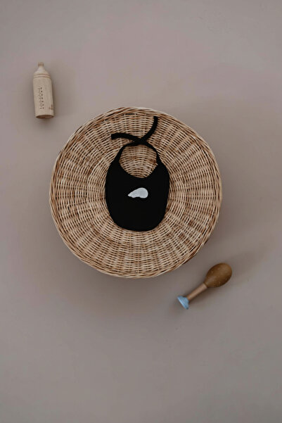 Oh La La Koala For Little Ones Polar Bear Embroidered Black Piping Apron