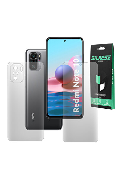SILKASE Set 2 folii mate pentru Xiaomi Redmi Note 10, protectie telefon, silicon