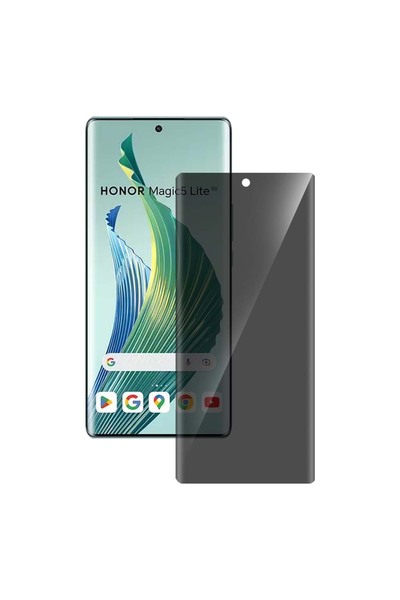 SILKASE Privacy film for Honor Magic5 Lite, screen protector, silicone