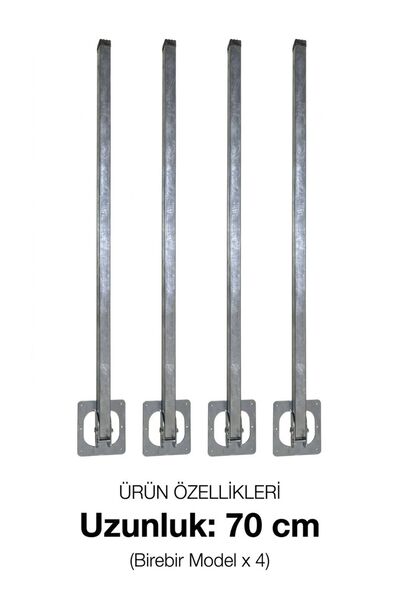 GenelTedarik 4’lü Set 70 cm Katlanır Masa Ayağı