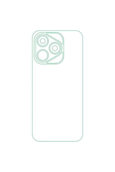 SILKASE Folie spate pentru Honor 400 Lite, protectie spate, silicon