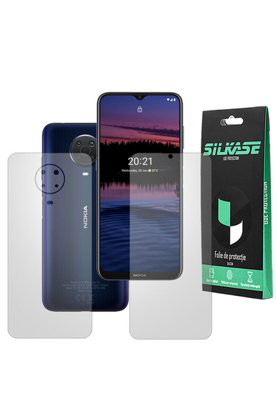 SILKASE Set of 2 matte foils for Nokia G20, phone protection, silicone