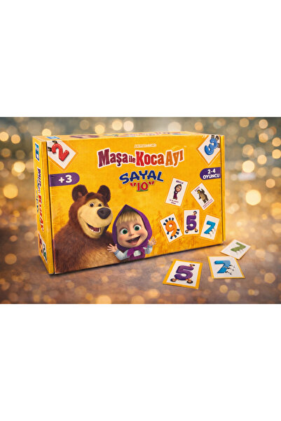 DOSTOYS Masha and the Bear Themed Sayal 10 Educational Card Game