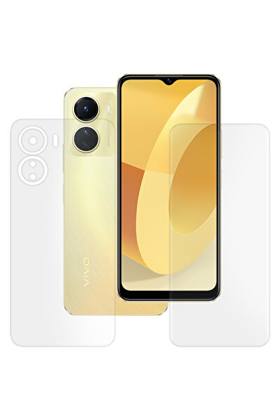 SILKASE Set of 2 matte films for Vivo Y16, phone protection, silicone