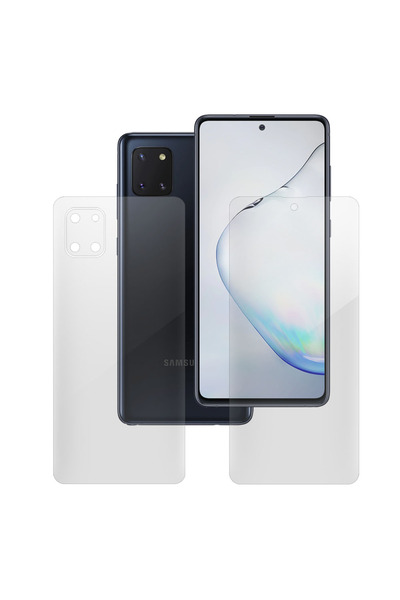 SILKASE Set 2 folii pentru Samsung Note 10 Lite, protectie telefon, silicon