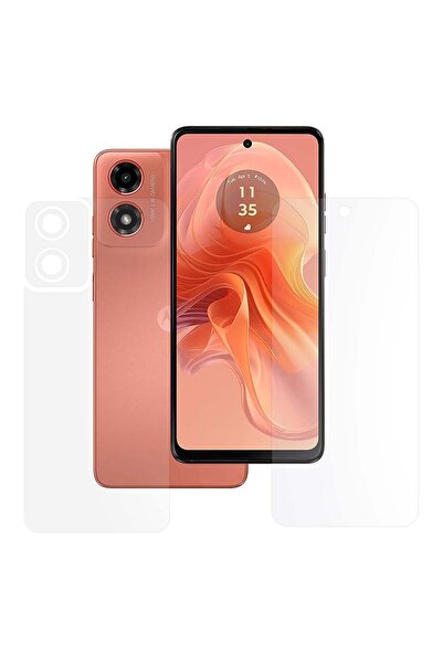 SILKASE Set of 2 matte films for Motorola Moto G04, phone protection, silicone