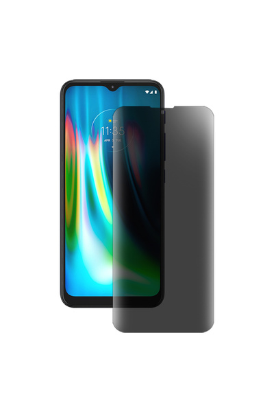 SILKASE Matte privacy film for Motorola Moto G9 Play, screen protector, silicone