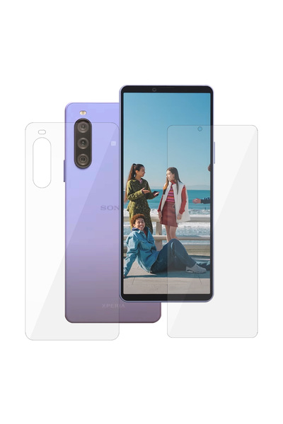 SILKASE Set of 2 foils for Sony Xperia 10 V, phone protection, silicone