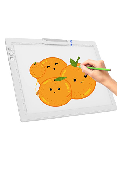 Seezesol Solution Φωτιζόμενη Ταμπλέτα Γραφικών A4 με LED, Πίνακας Σχεδίασης μ...