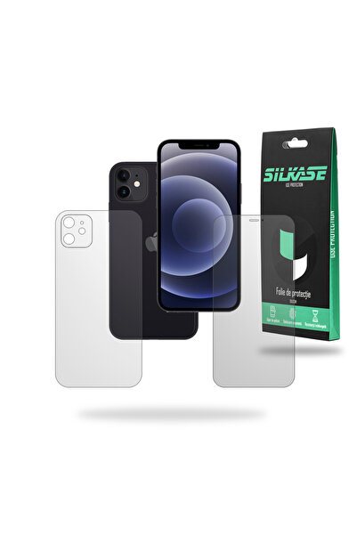 SILKASE Set 2 folii mate pentru Apple iPhone 12 Mini, protectie telefon, silicon