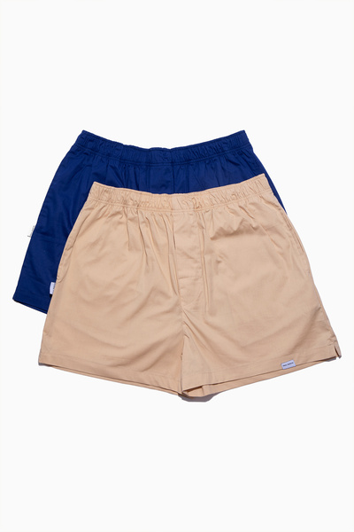 Paul Kenzie 2'li Ev Şort - Chill Space Collection - Navy Cream