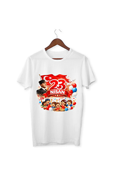 ALPŞAN TİCARET Παιδικό μπλουζάκι με στάμπα 23 Απριλίου Παιδικό μπλουζάκι 23 Α...