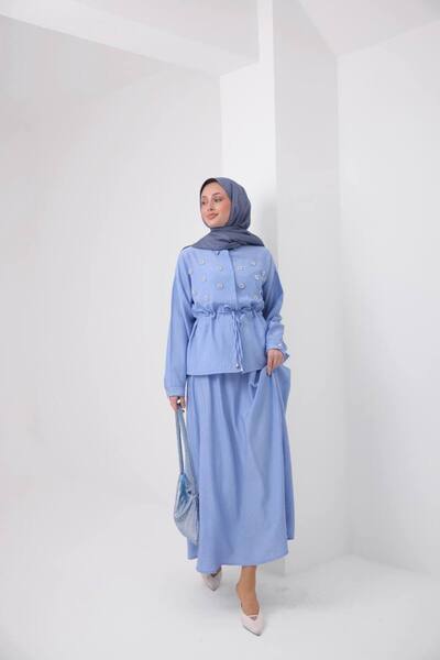 VOICTEC Premium Quality Strawberry Fabric Skirt Blouse Set