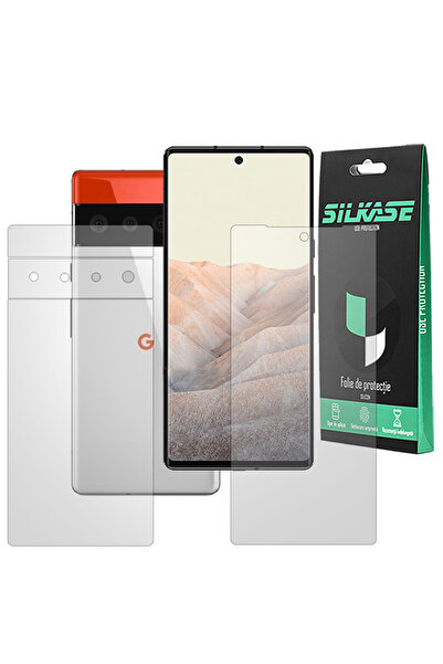 SILKASE Set 2 folii mate pentru Google Pixel 6, protectie telefon, silicon