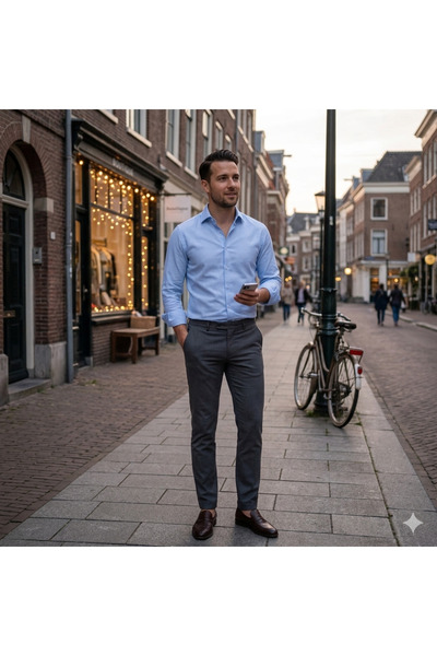 Fine Touch Premium Men's Slim Fit Shirt – High-End Comfort