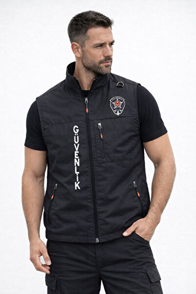 ARTHUR Önden Yazılı Nakış İşlemeli Erkek Özel Güvenlik Yeleği 3 Cepli –Astars...